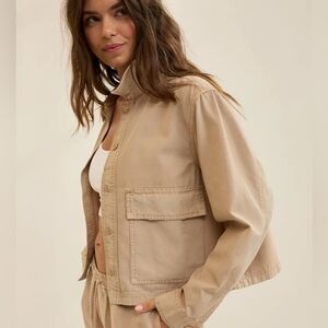 Aerie Cropped Chore Jacket - Koko Brown - Medium